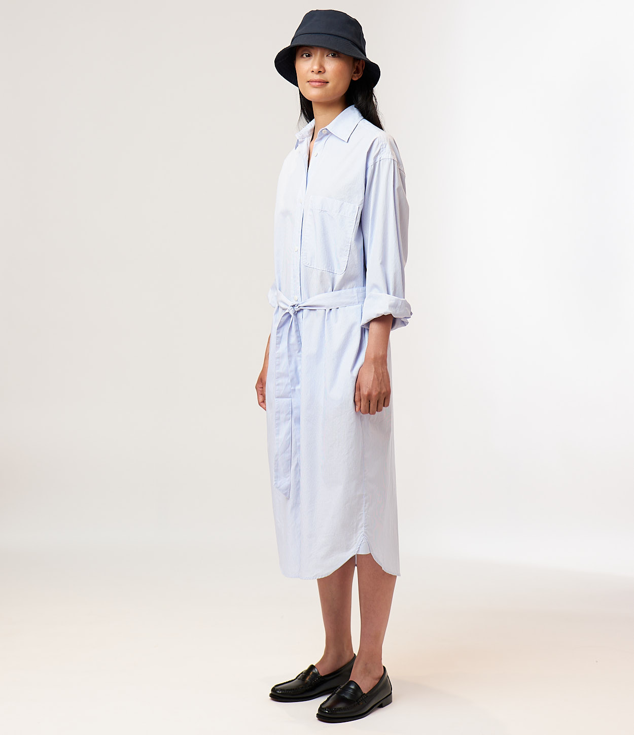 Striped Shirt Dress