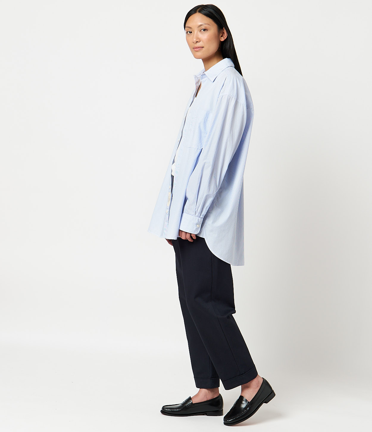 Striped Poplin Shirt