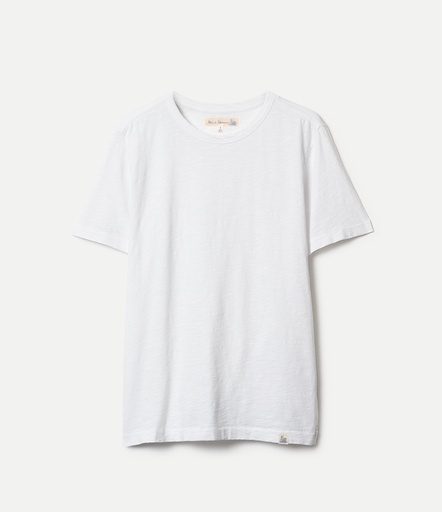 Merz b. Schwanen | SCT04 Slub Pima Cotton T-Shirt  01 white