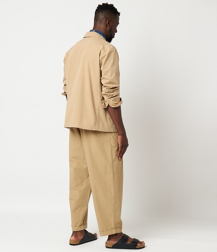 GOOD BASICS | JKT02 unisex jacket, organic cotton poplin, relaxed fit  16 khaki