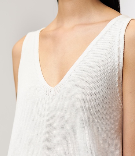 ALL PLANT-BASED – ALL GOOD! | WKTOP01 Cotton Women's Tank Top, All Plant-Based  01 white