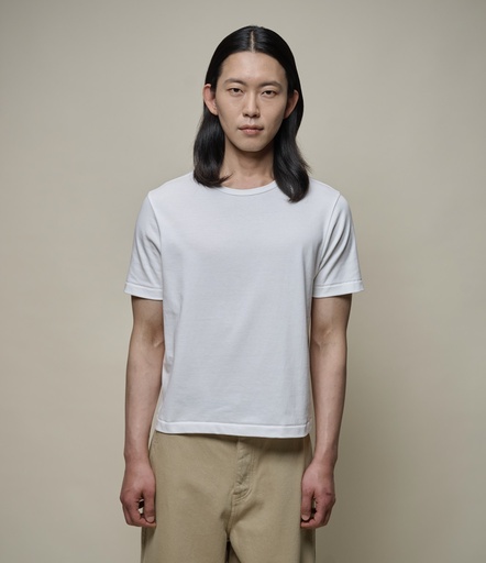 THE ORIGINALS | 2M15C Cropped Mid-Century Machine Refined Fit T-Shirt  01 white