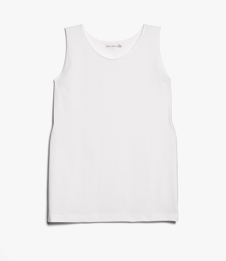 THE ORIGINALS | 136 loopwheeled tank top  01 white