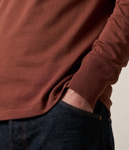 THE ORIGINALS | 206 men’s loopwheeled henley, 7,2oz/sq.yd., classic fit  13 tan