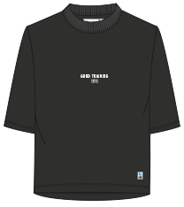 Women's loose Rundhals T-Shirt mit Rückenöffnung