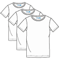 correct 3PACKS: Loopwheeled Classic Fit Lightweight T-Shirt 