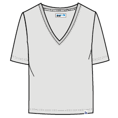 Women’s loose V-neck T-shirt